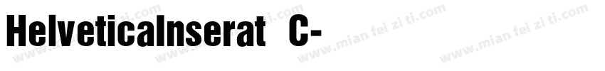 HelveticaInserat C字体转换